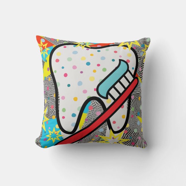 Dentalkunst Kissen (Vorderseite)