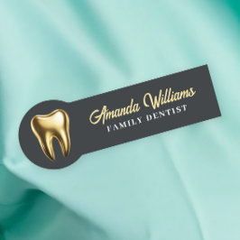 Dentin Gold Logo Beruflich Namensschild