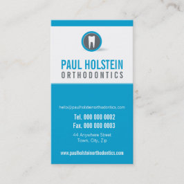 DENTIST APPOINTMENT CARD :: modernes Zahnlogo 7 Terminkarte