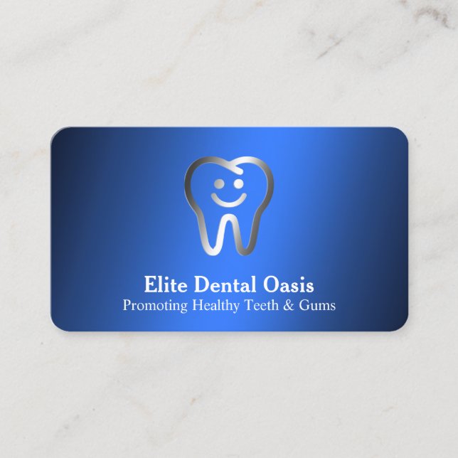 Dentist Blue Visitenkarte (Vorderseite)