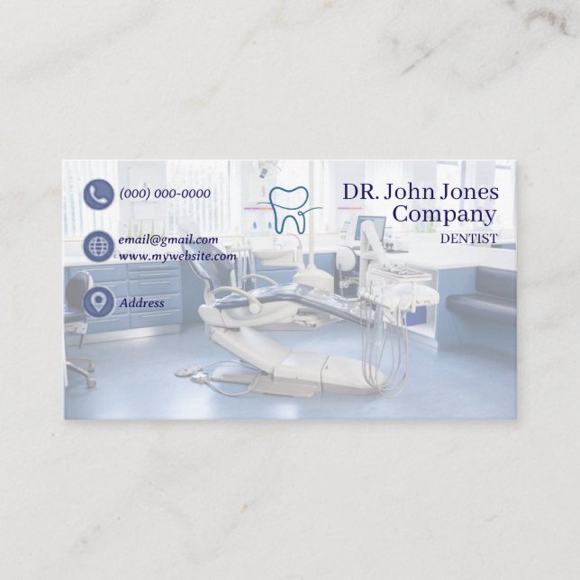 Dentist Business Cards, 42 Pack, 100 Visitenkarte (Vorderseite)