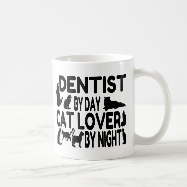 Dentist Cat Lover Tasse (Rechts)