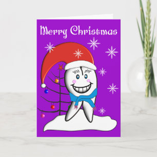 Dentist Christmas Toot CardsWith Tooth Decorations Feiertagskarte