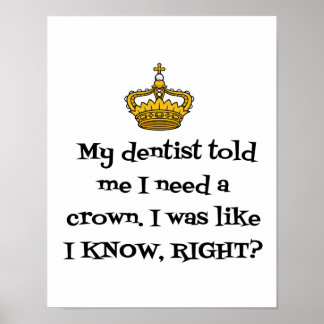 DENTIST CROWN POSTER