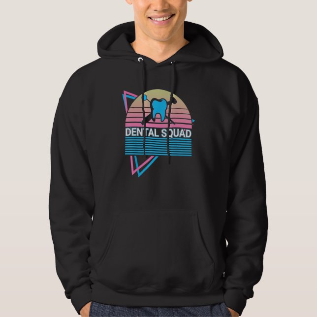 Dentist Dental Dentistry Retro Dental Squad Hoodie (Vorderseite)