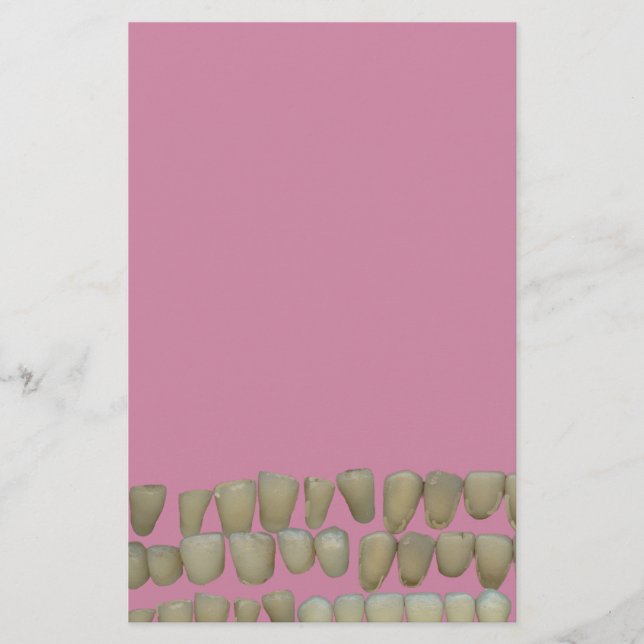 DENTIST DENTISTRY ORTHODONTICS ROTTEN TEETH MOUTH BRIEFPAPIER (Vorderseite)