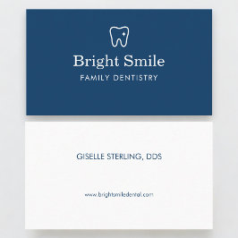 Dentist Dentistry Tooth Logo Visitenkarte