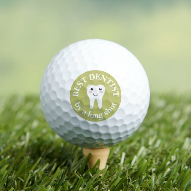 Dentist Gift Green Golf Balls Golfball (Insitu T-Shirt)