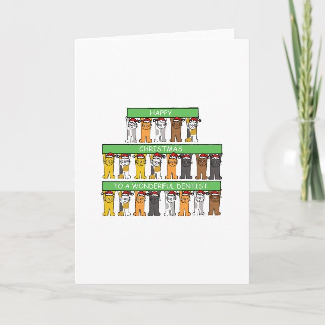Dentist Happy Christmas Feiertagskarte (Vorderseite)