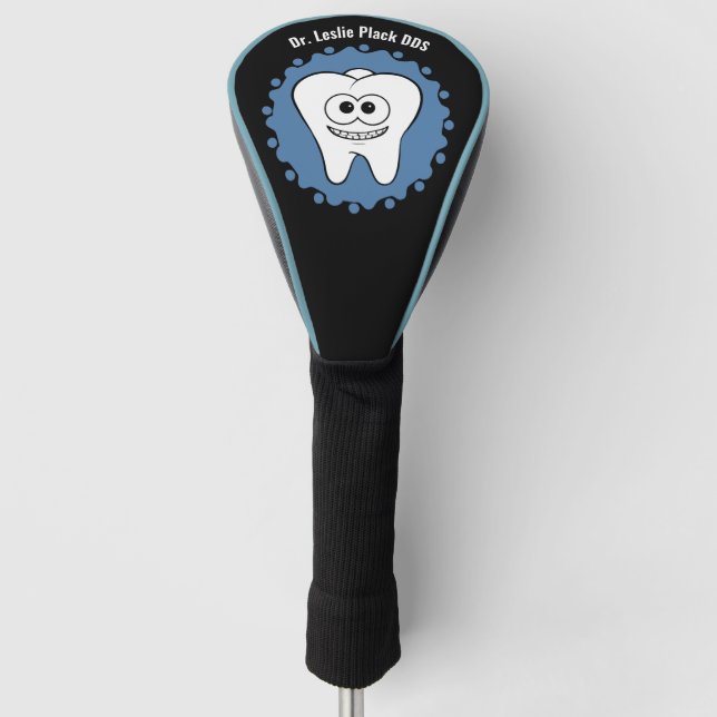 Dentist Happy Tooth Golf Headcover (Vorderseite)