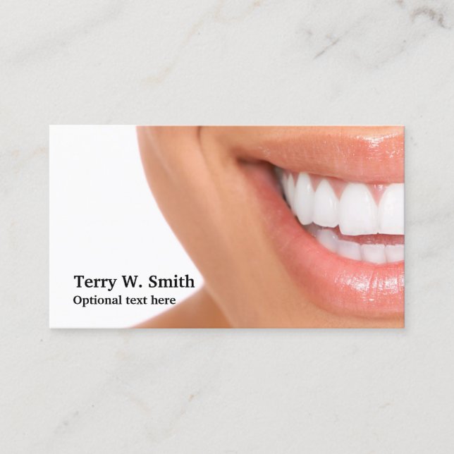 Dentist Hygienic Smile Business Cards Visitenkarte