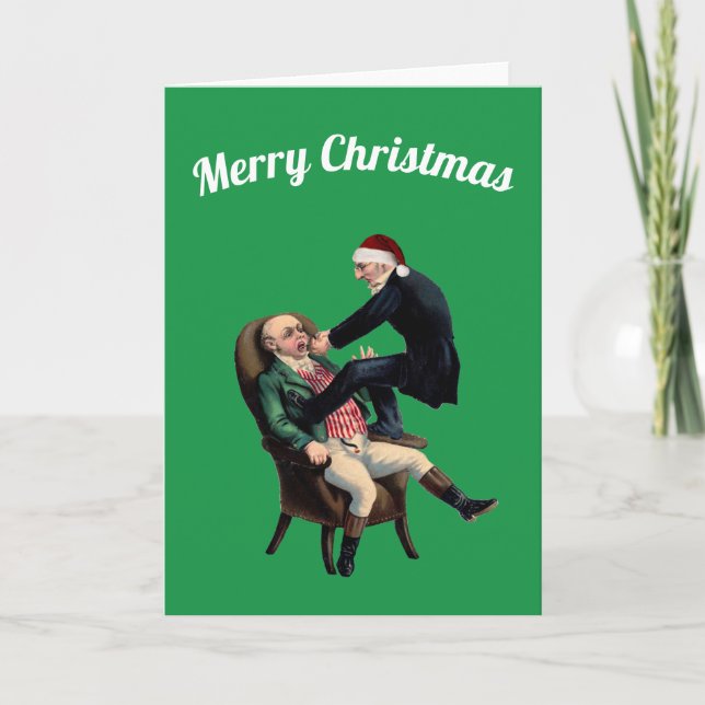 Dentist Merry Christmas Karte (Vorderseite)