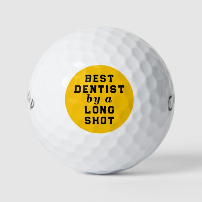 Dentist Novelty Geschenke Golfball (Vorderseite)