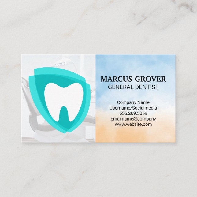 Dentist Office | Dental Health Logo Visitenkarte (Vorderseite)