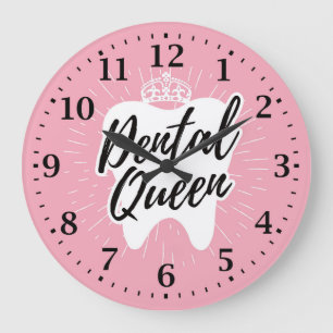Dentist Office Hygienist Wall Clock Große Wanduhr