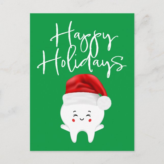 DENTIST ORTHODONTIST | Happy Holidays Holiday Post Postkarte (Vorderseite)