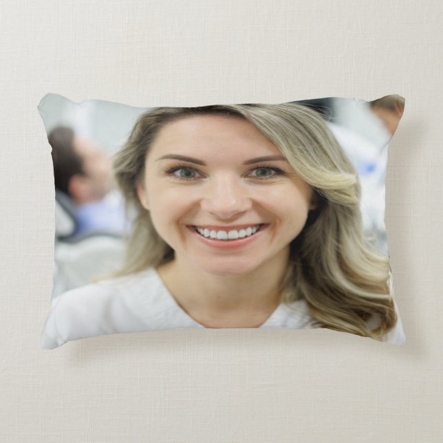 Dentist Photo Customize Personalize Dekokissen (Vorderseite)