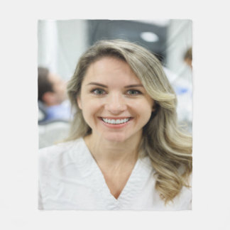 Dentist Photo Customize Personalize Fleecedecke