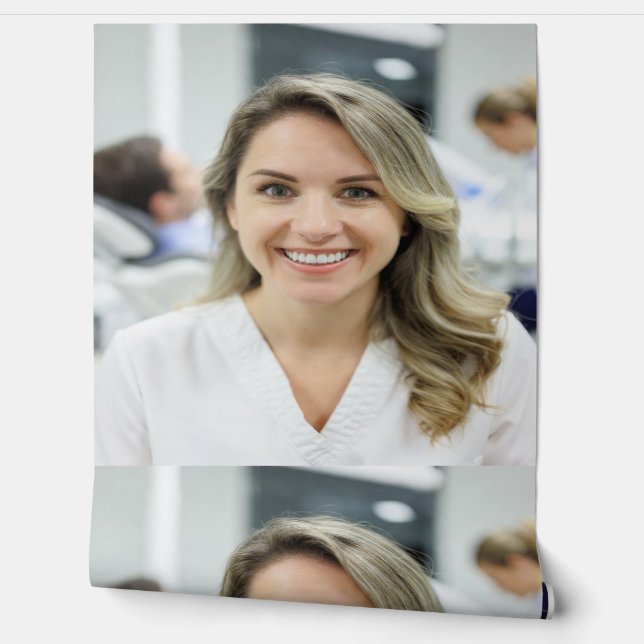 Dentist Photo Customize Personalize Tapete (Abrollen)