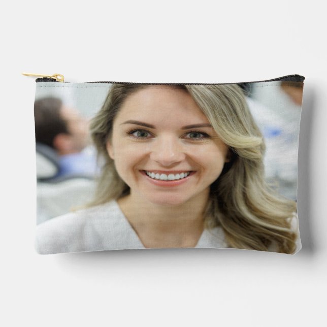 Dentist Photo Customize Personalize Zubehörtasche (Vorderseite)