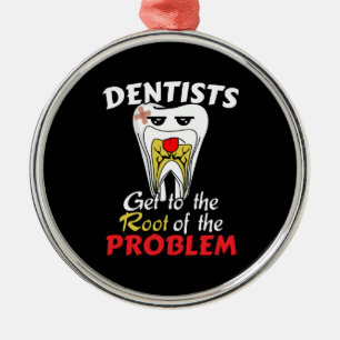 Dentist Root Canal - Tooth Cavity Pub Ornament Aus Metall