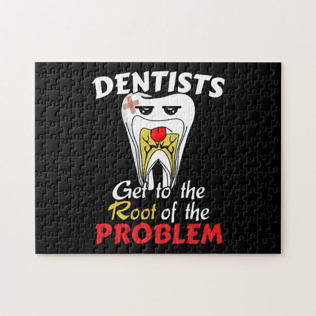 Dentist Root Canal - Tooth Cavity Pub Puzzle (Horizontal)