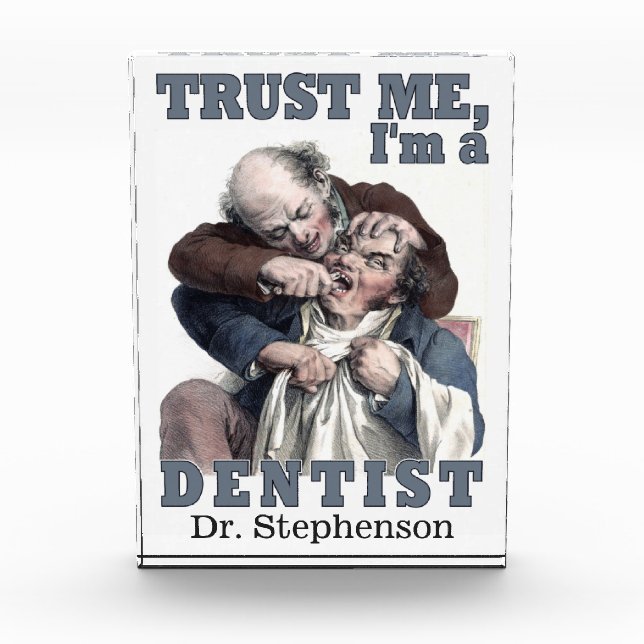 DENTIST SPASS INDIVIDUELLE NAME FOTO (Vorderseite)