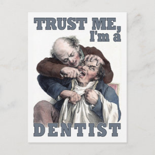 DENTIST Spaß Postcard Postkarte