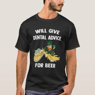 Dentist St Patrick Day gibt Zahnarztberatung für T-Shirt
