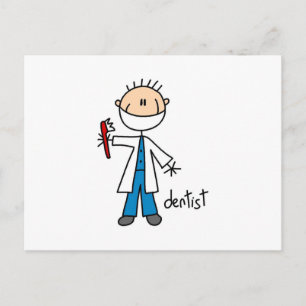 Dentist Stick Figure Postkarte