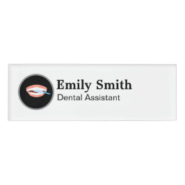 Dentist Tooth Logo Namenschild