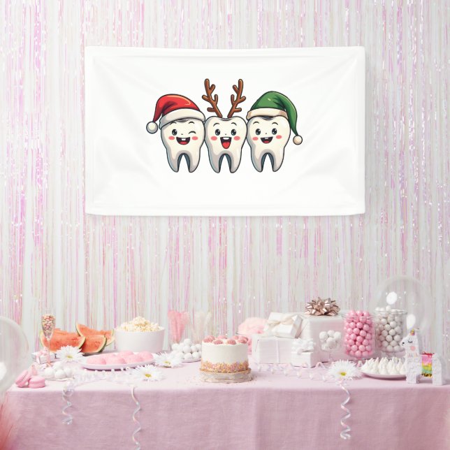 Dentist Weihnachten Weihnachten Weihnachtsfeiertag Banner (Party)