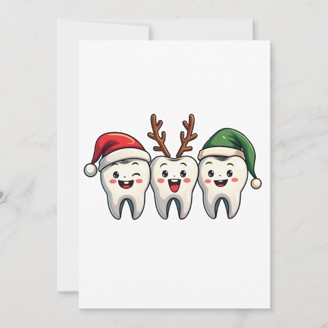 Dentist Weihnachten Weihnachten Weihnachtsfeiertag Einladung (Vorderseite)