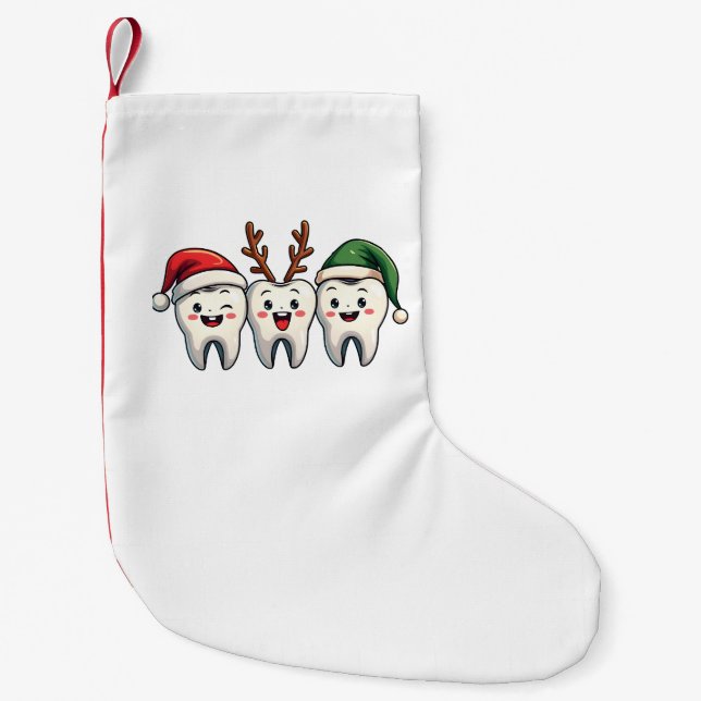 Dentist Weihnachten Weihnachten Weihnachtsfeiertag Kleiner Weihnachtsstrumpf (Vorderseite)