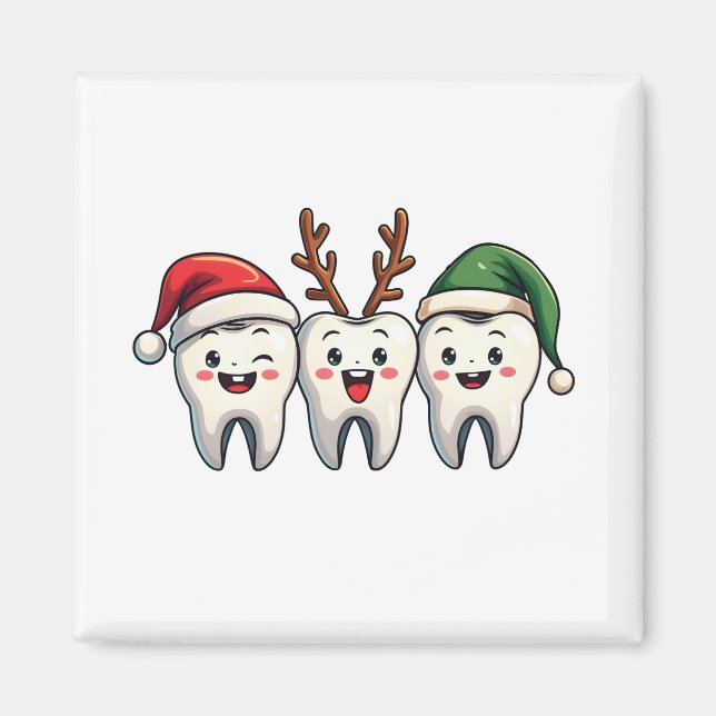 Dentist Weihnachten Weihnachten Weihnachtsfeiertag Magnet (Vorne)