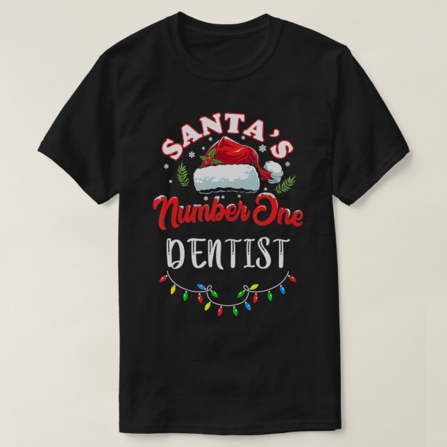 Dentist Weihnachtsgeschenke Welten beste Nummer Ei T-Shirt (Design vorne)
