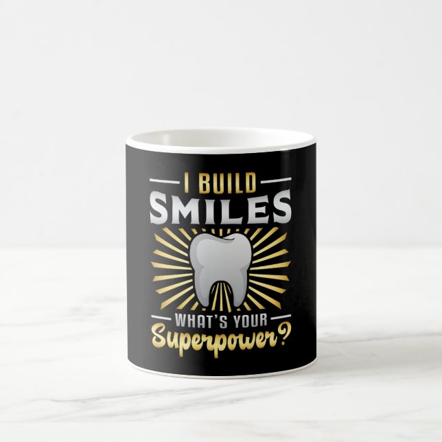 Dentist Zähne Zahn Superpower Funny Geschenk Kaffeetasse (Mittel)