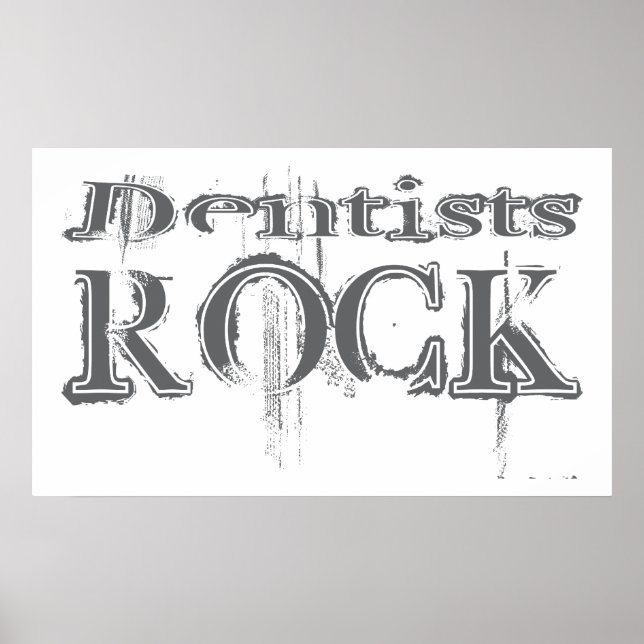 Dentists Rock Poster (Vorne)