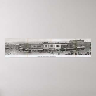 Denton, Texas - Nordseite des Platzes Anfang der 1 Poster