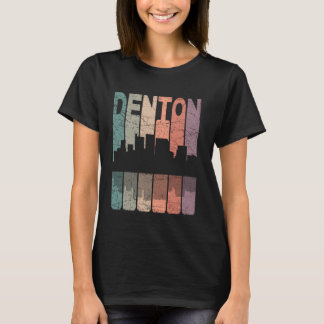 Denton Vintage Denton Texas Retro Denton Silhouett T-Shirt