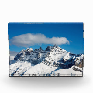 Dents du Midi Switzerland Holiday Card Poster Fotoblock