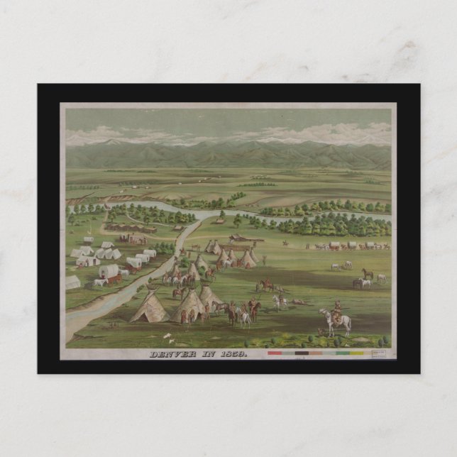 Denver 1859 postkarte (Vorderseite)
