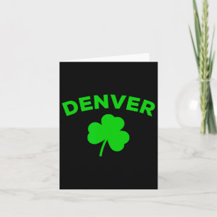 Denver 2025 St Patricks Day Holiday Colorado Stadt Karte