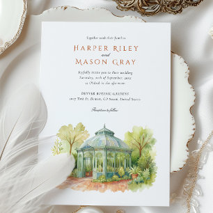 DENVER Botanische Gärten Woodland Mosaic Wedding Einladung