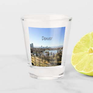 Denver City and Mountains Colorado Schnapsglas