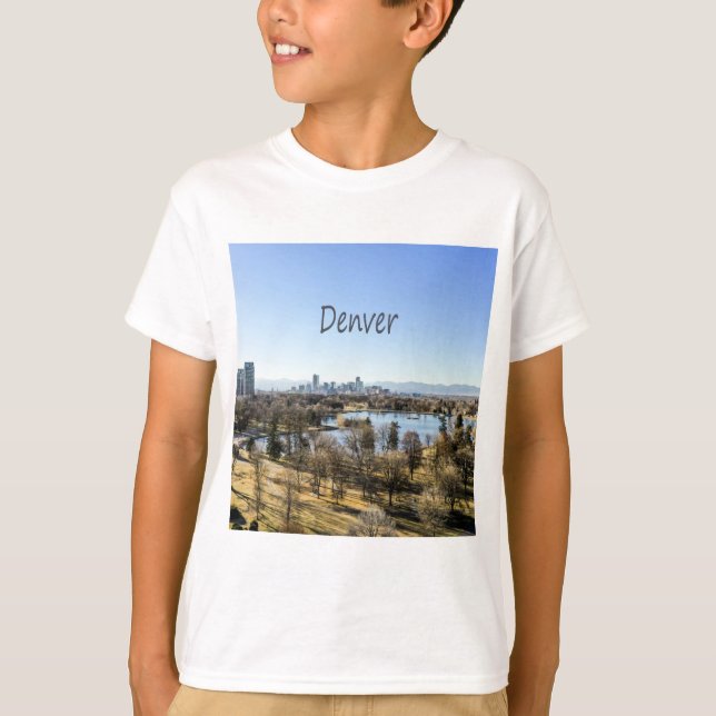Denver City and Mountains Colorado T-Shirt (Vorderseite)