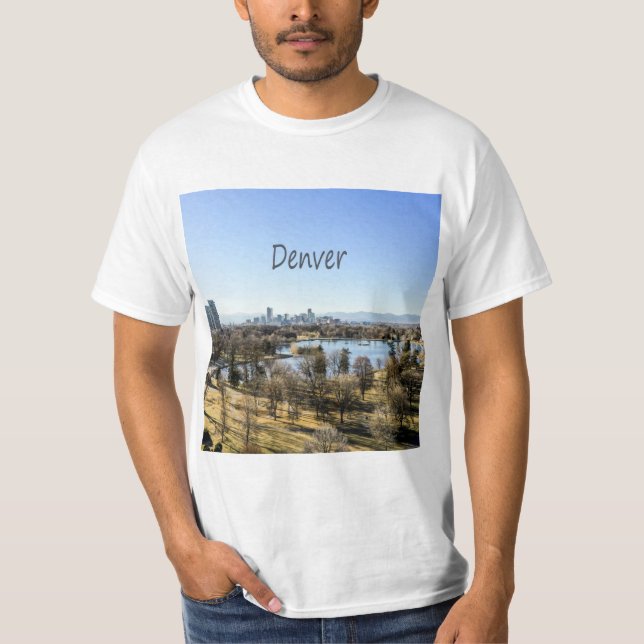 Denver City and Mountains Colorado T-Shirt (Vorderseite)