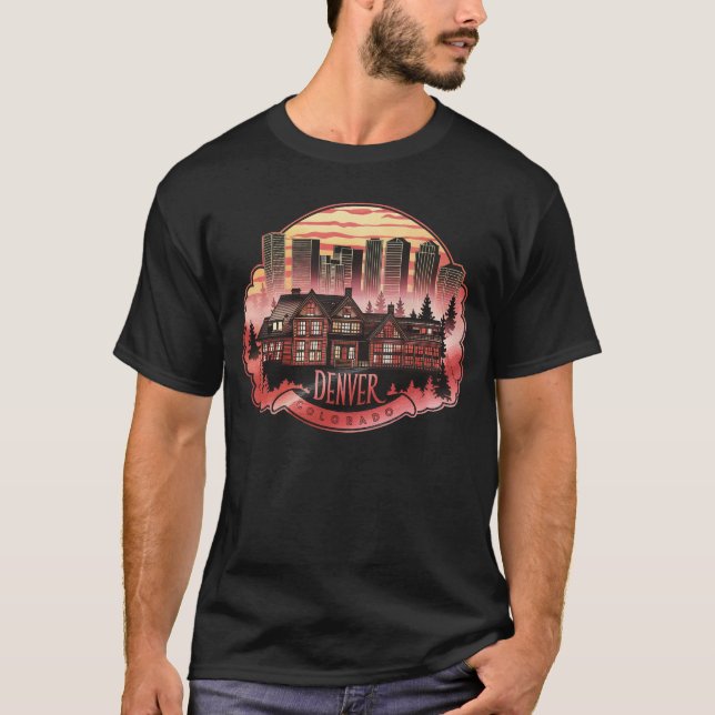 Denver City Colorado USA T-Shirt (Vorderseite)