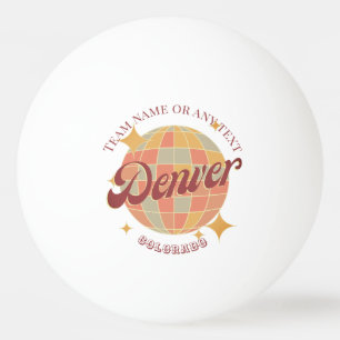 Denver City Colorado USA Tischtennis Tischtennisball