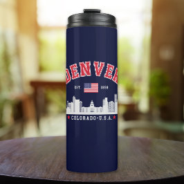 Denver City Horizon Graphic Thermosbecher